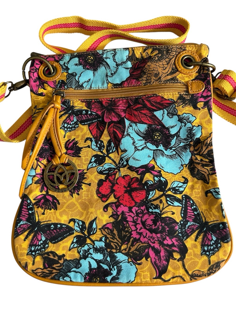 Karma Crossbody Cotton Floral Boho Purse